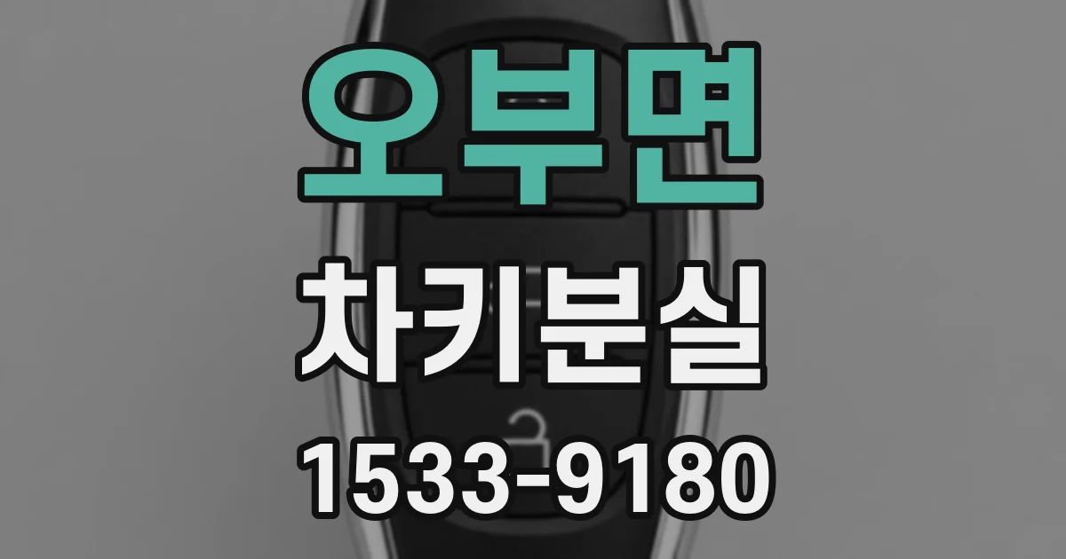 오부면 차키분실