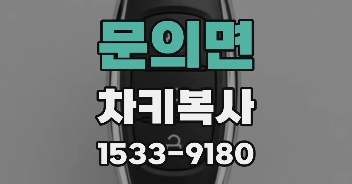 문의면 차키복사