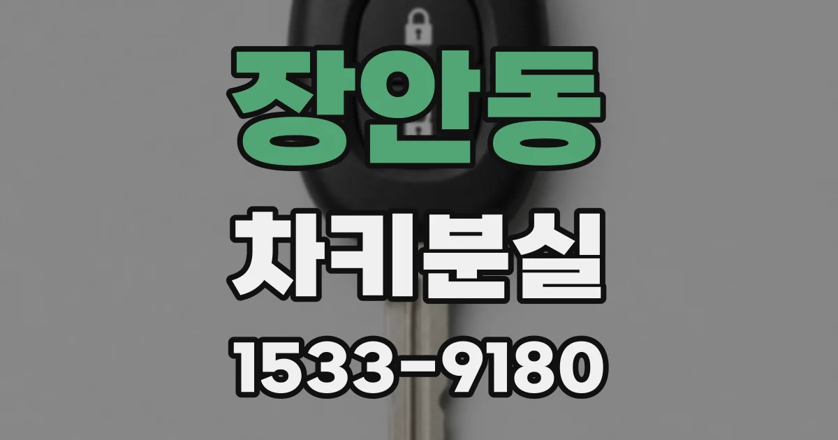 장안동 차키분실