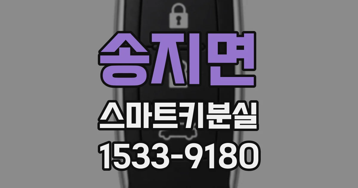 송지면 스마트키분실