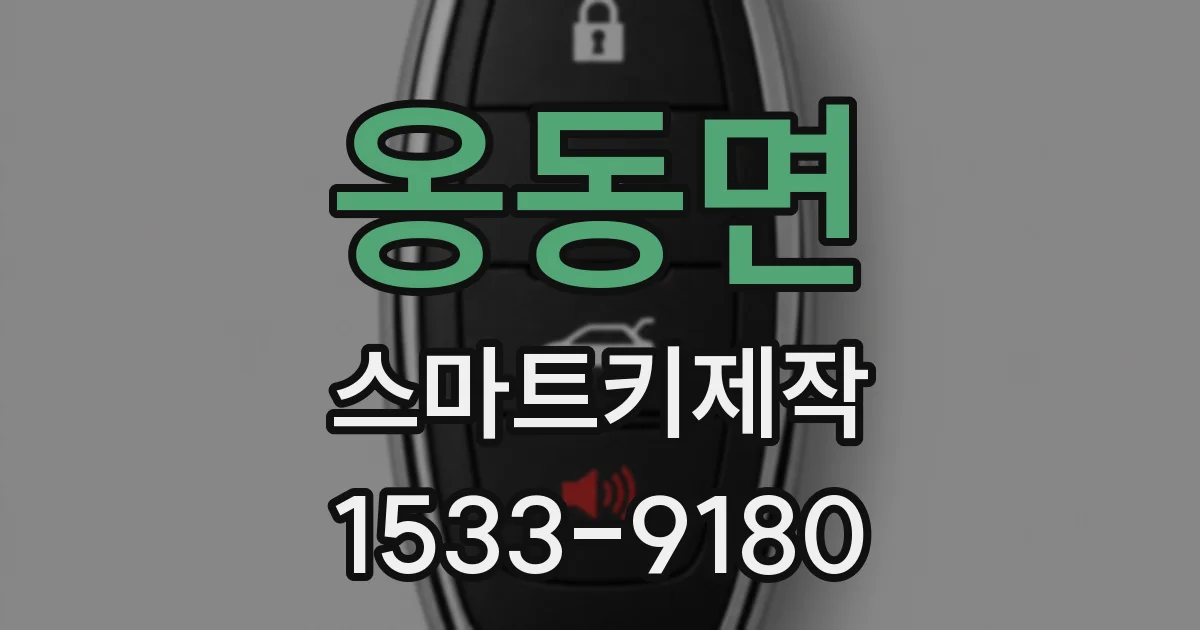 옹동면 스마트키제작