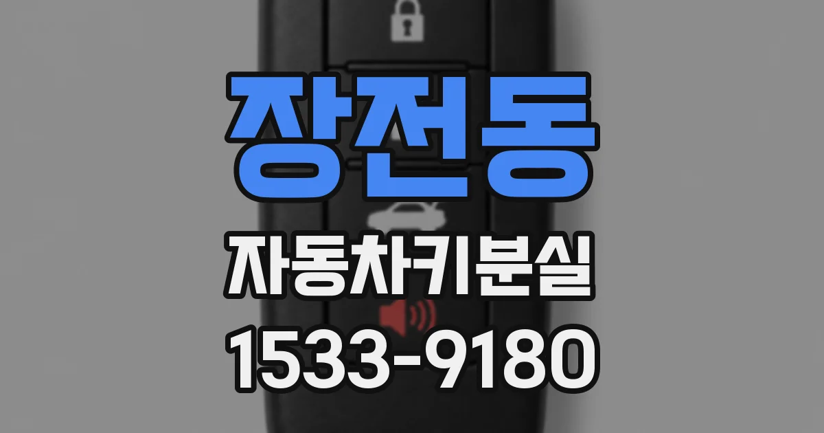 장전동 자동차키분실