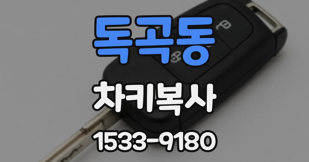 독곡동 차키복사