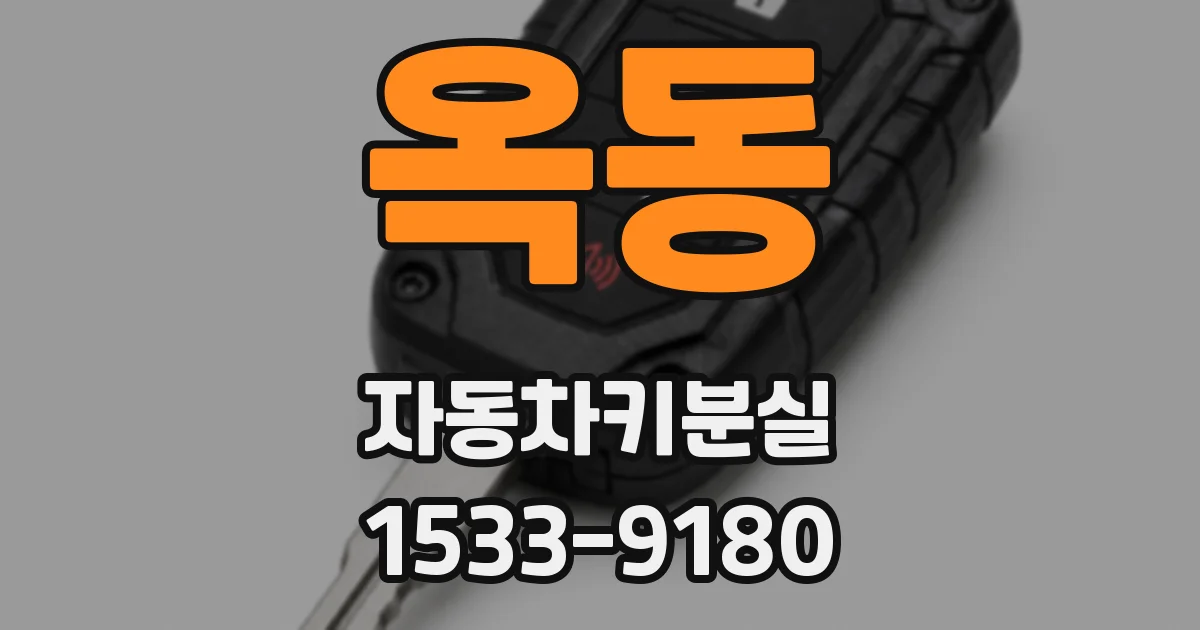 옥동 자동차키분실