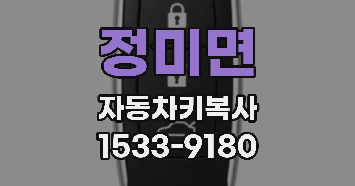 정미면 자동차키복사