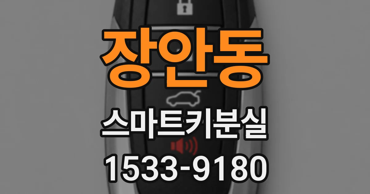 장안동 스마트키분실