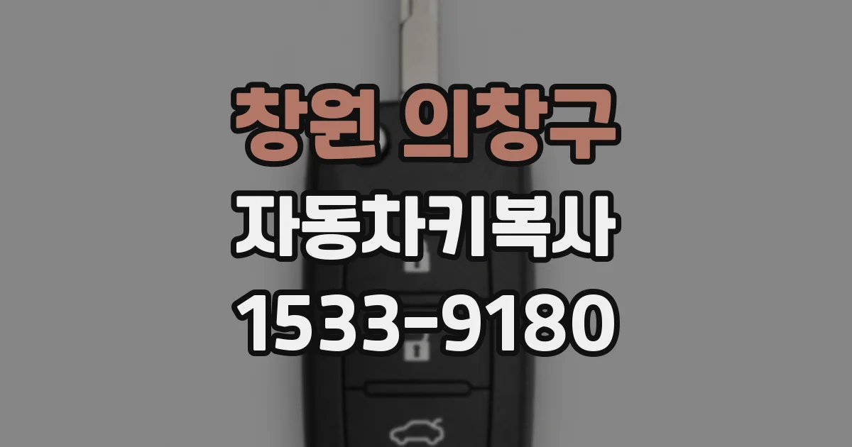 창원 의창구 자동차키복사