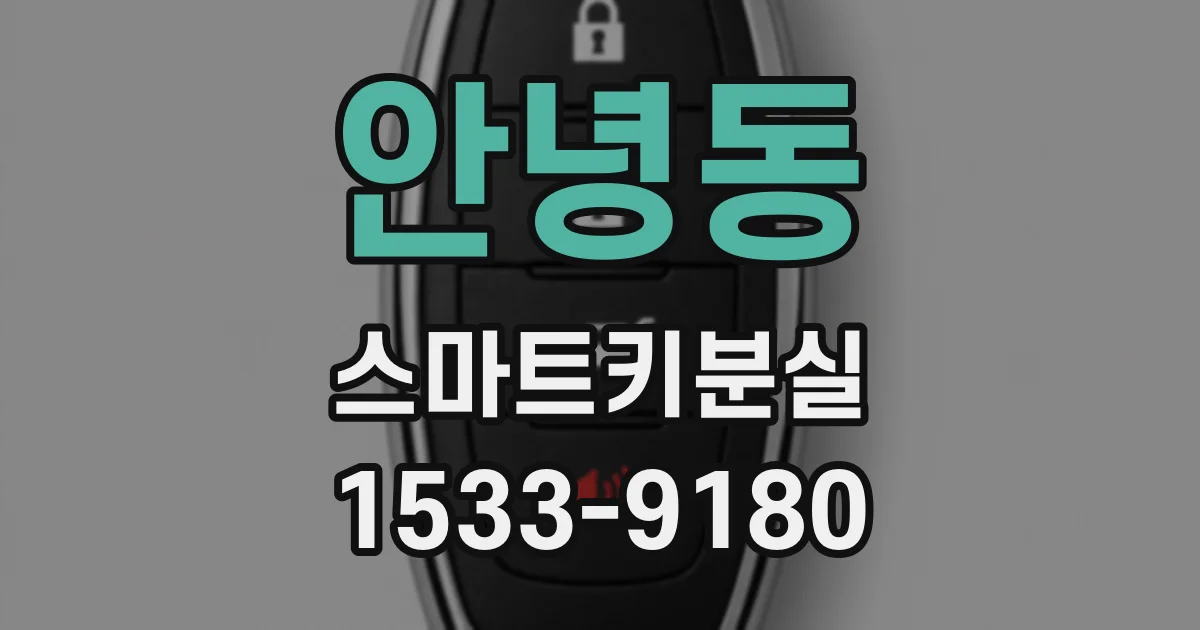 안녕동 스마트키분실