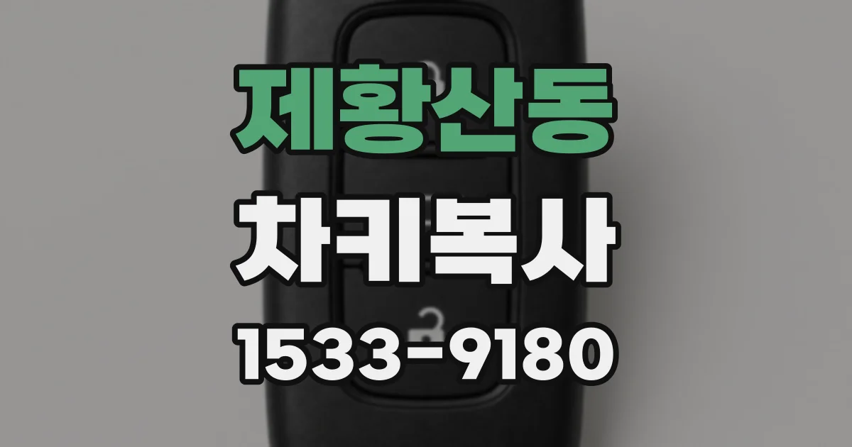 제황산동 차키복사