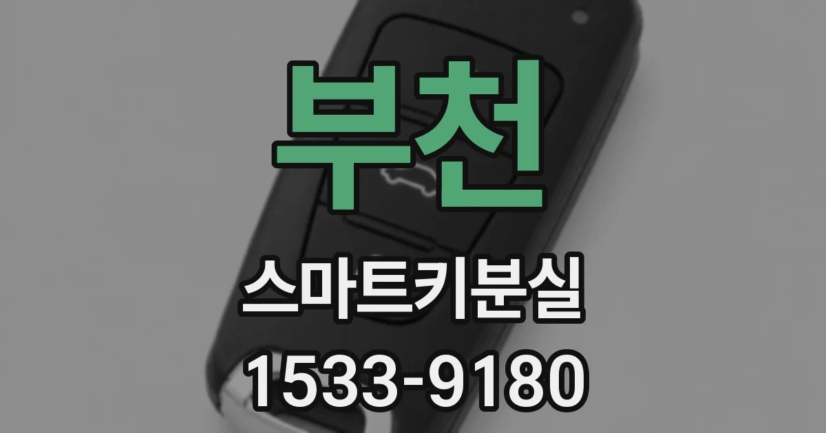 부천 스마트키분실