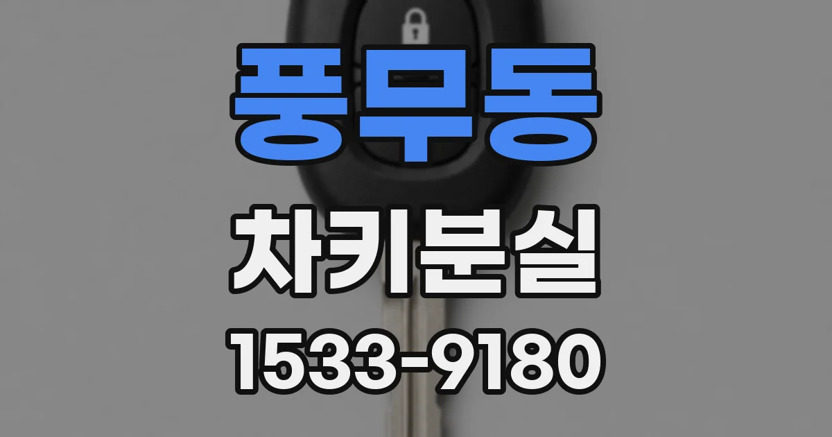 풍무동 차키분실