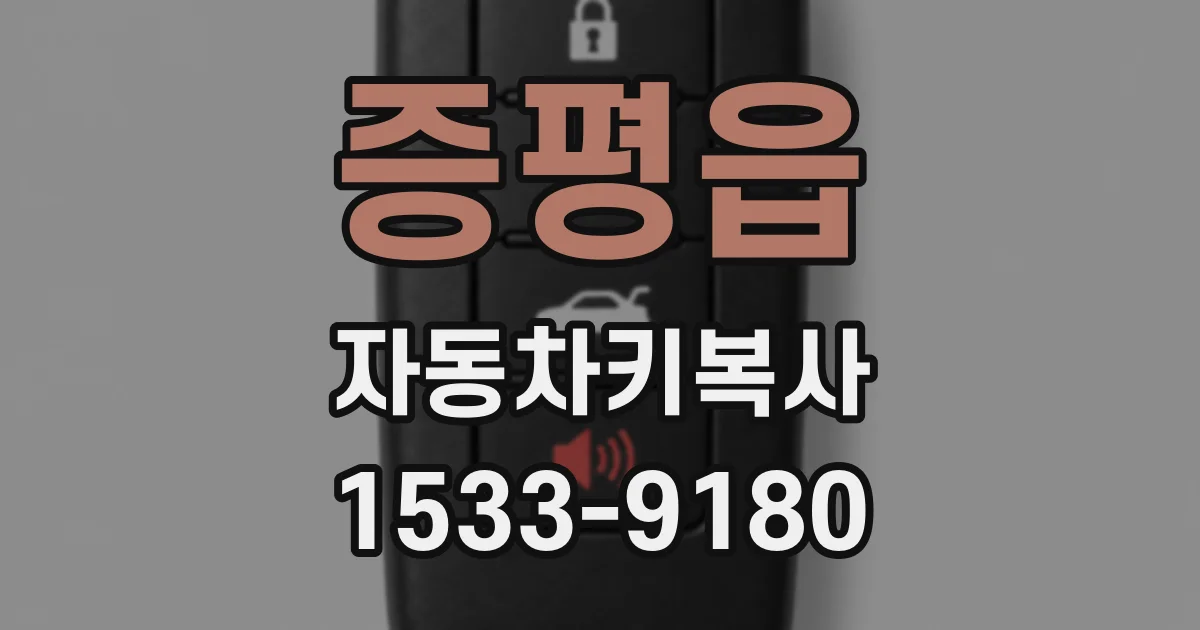 증평읍 자동차키복사