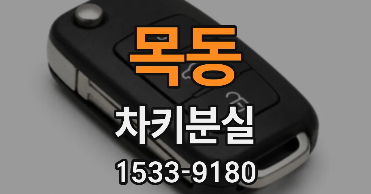 목동 차키분실