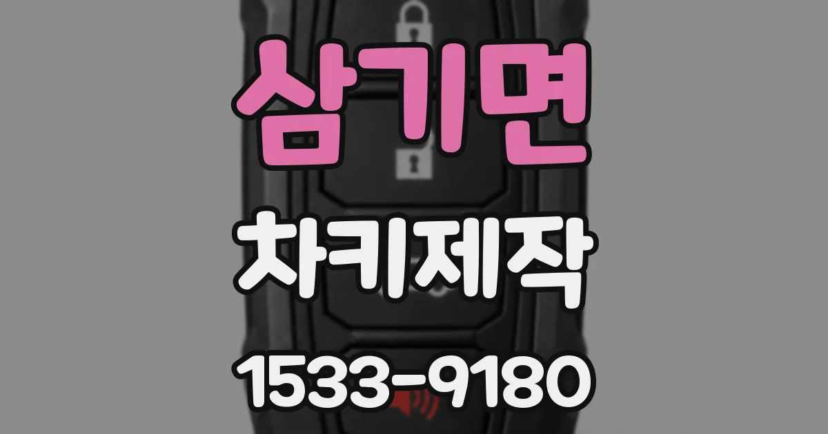 삼기면 차키제작