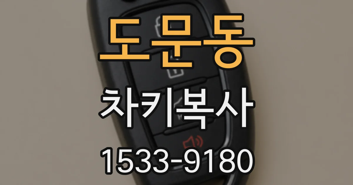 도문동 차키복사