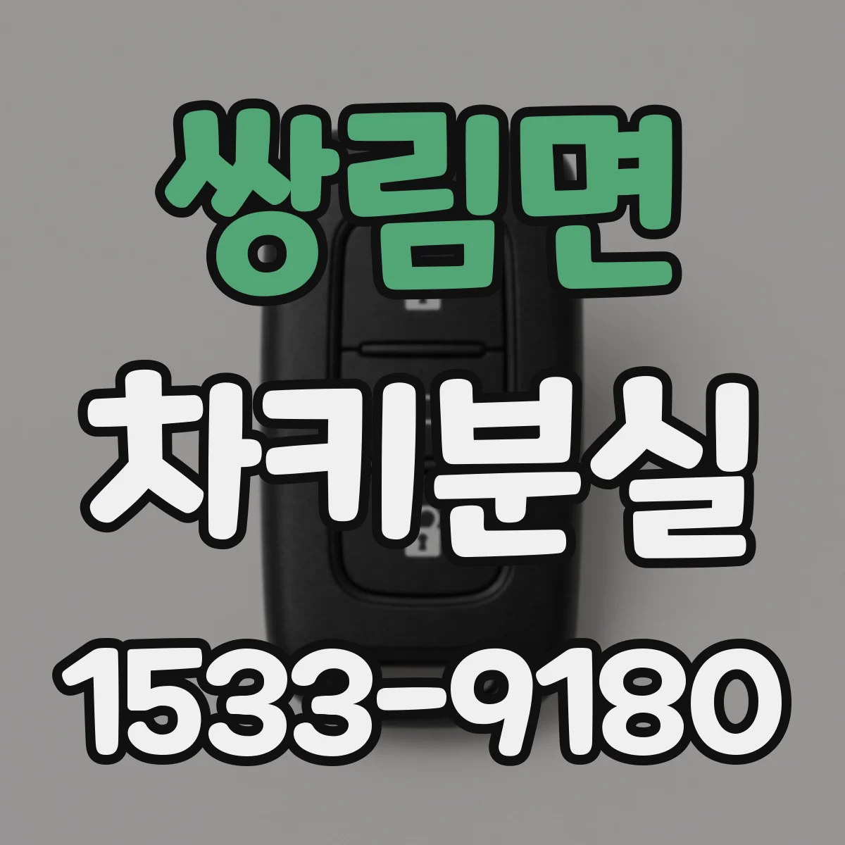 쌍림면 차키분실
