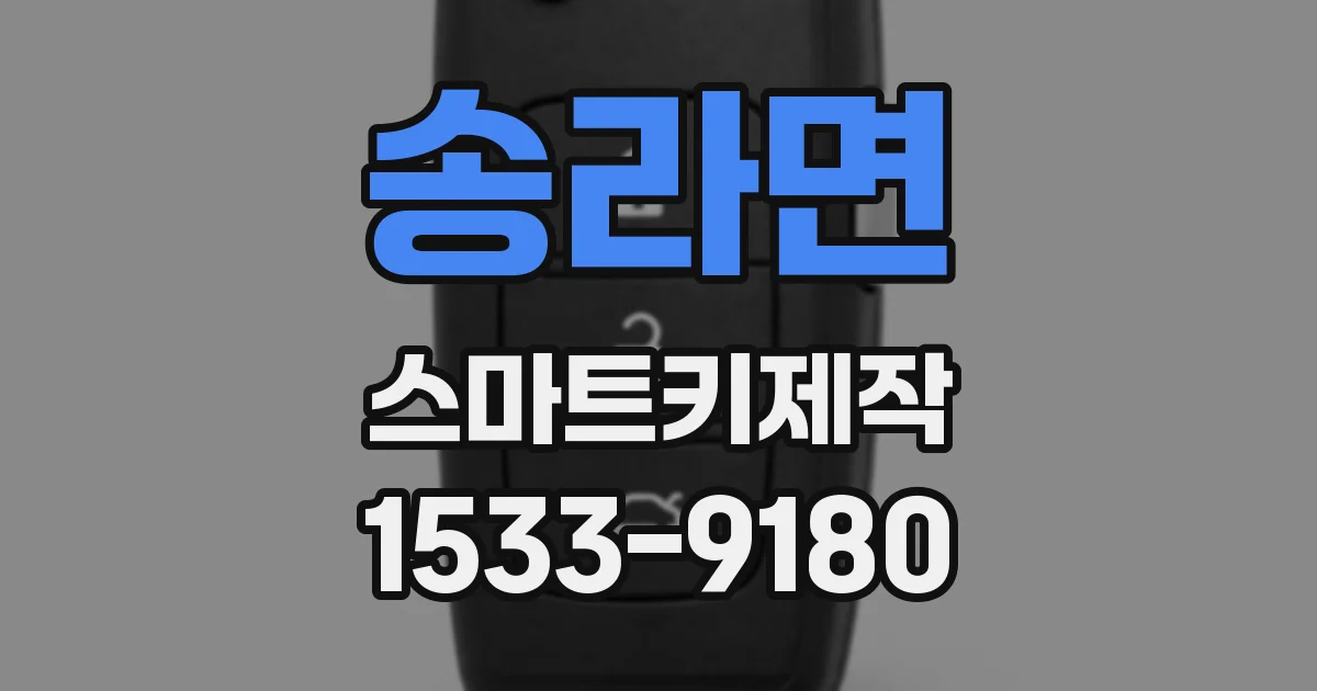 송라면 스마트키제작