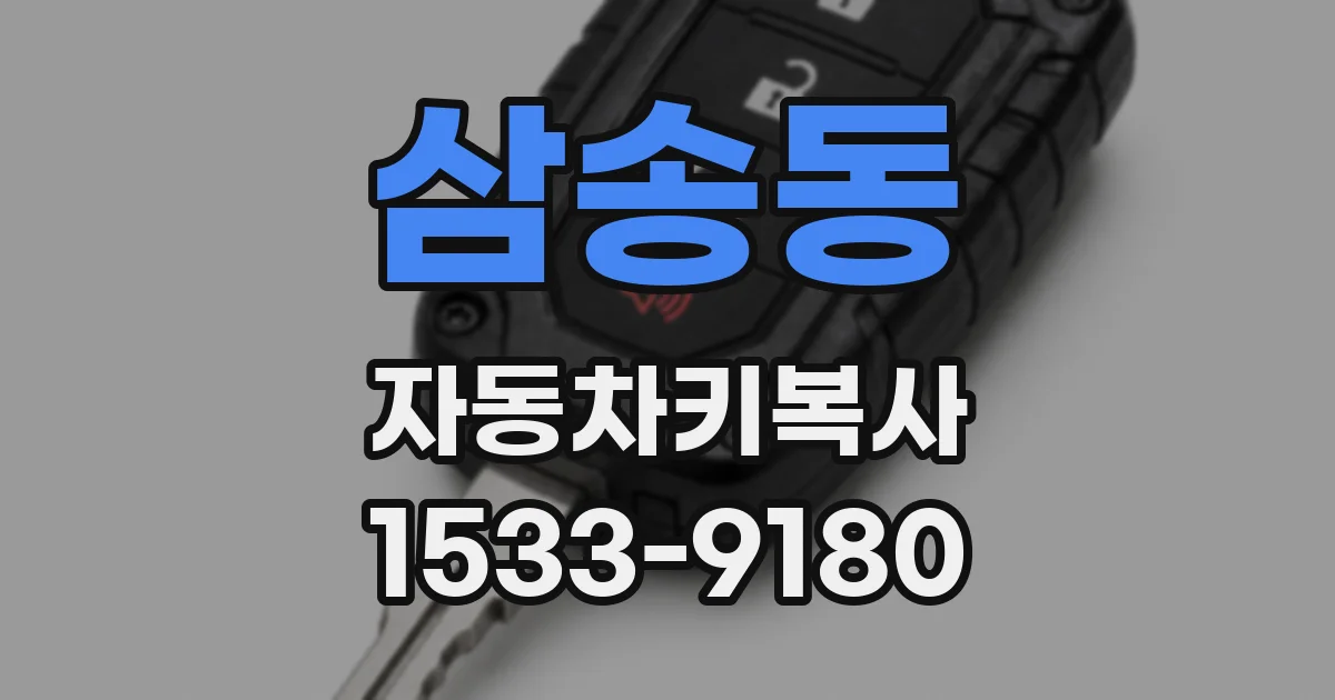 삼송동 자동차키복사