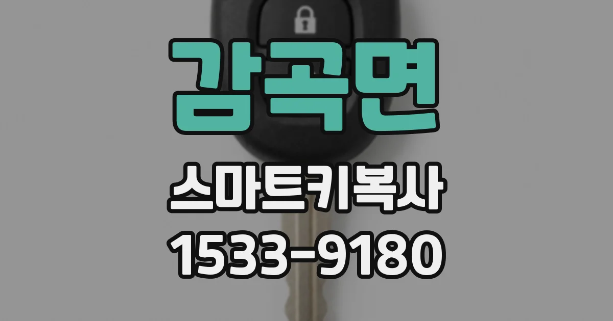 감곡면 스마트키복사