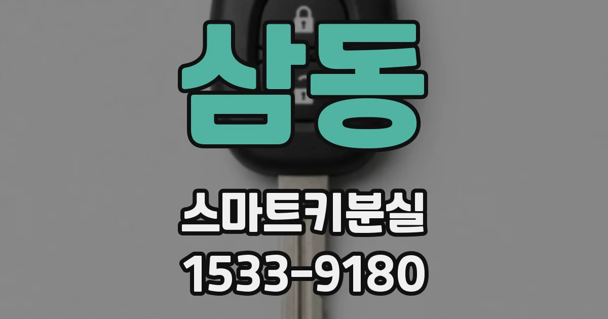 삼동 스마트키분실