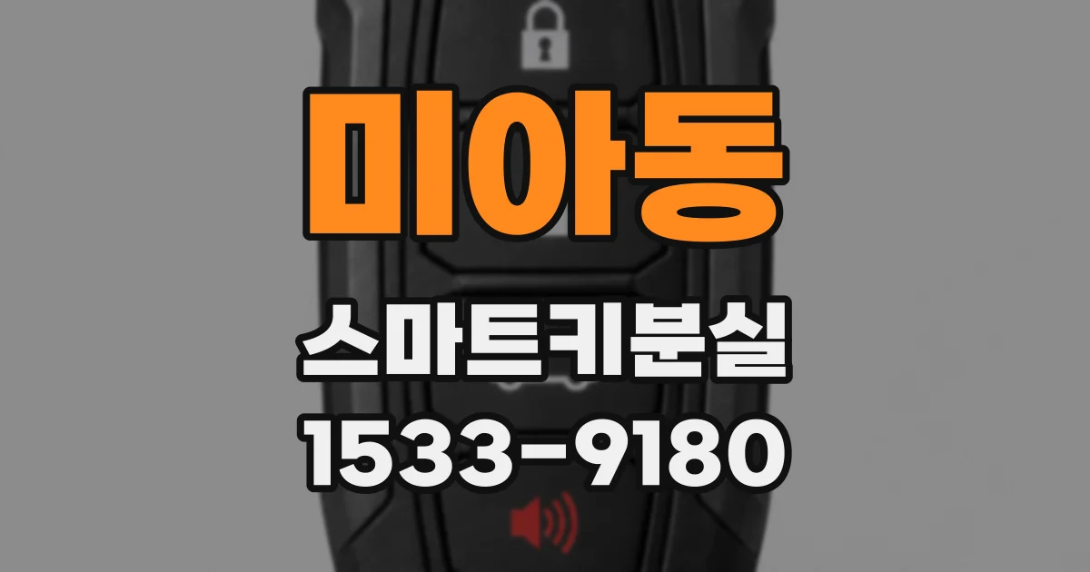 미아동 스마트키분실