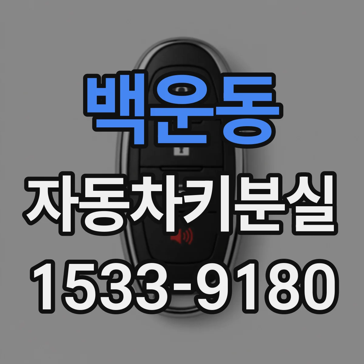 백운동 자동차키분실