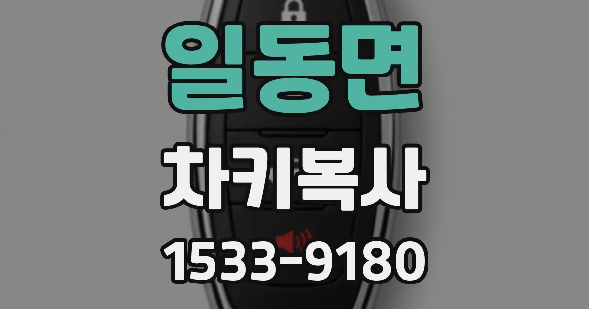 일동면 차키복사