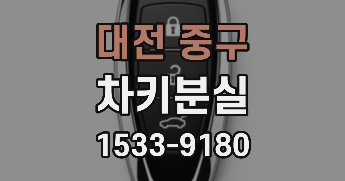 대전 중구 차키분실