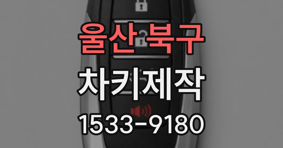 울산 북구 차키제작