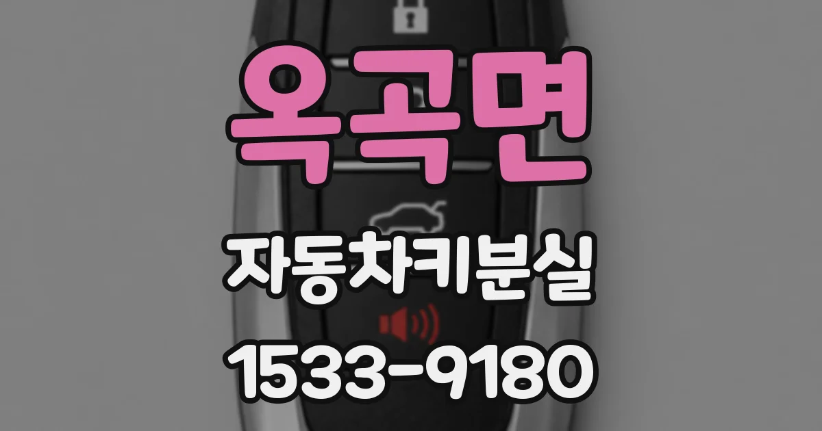 옥곡면 자동차키분실