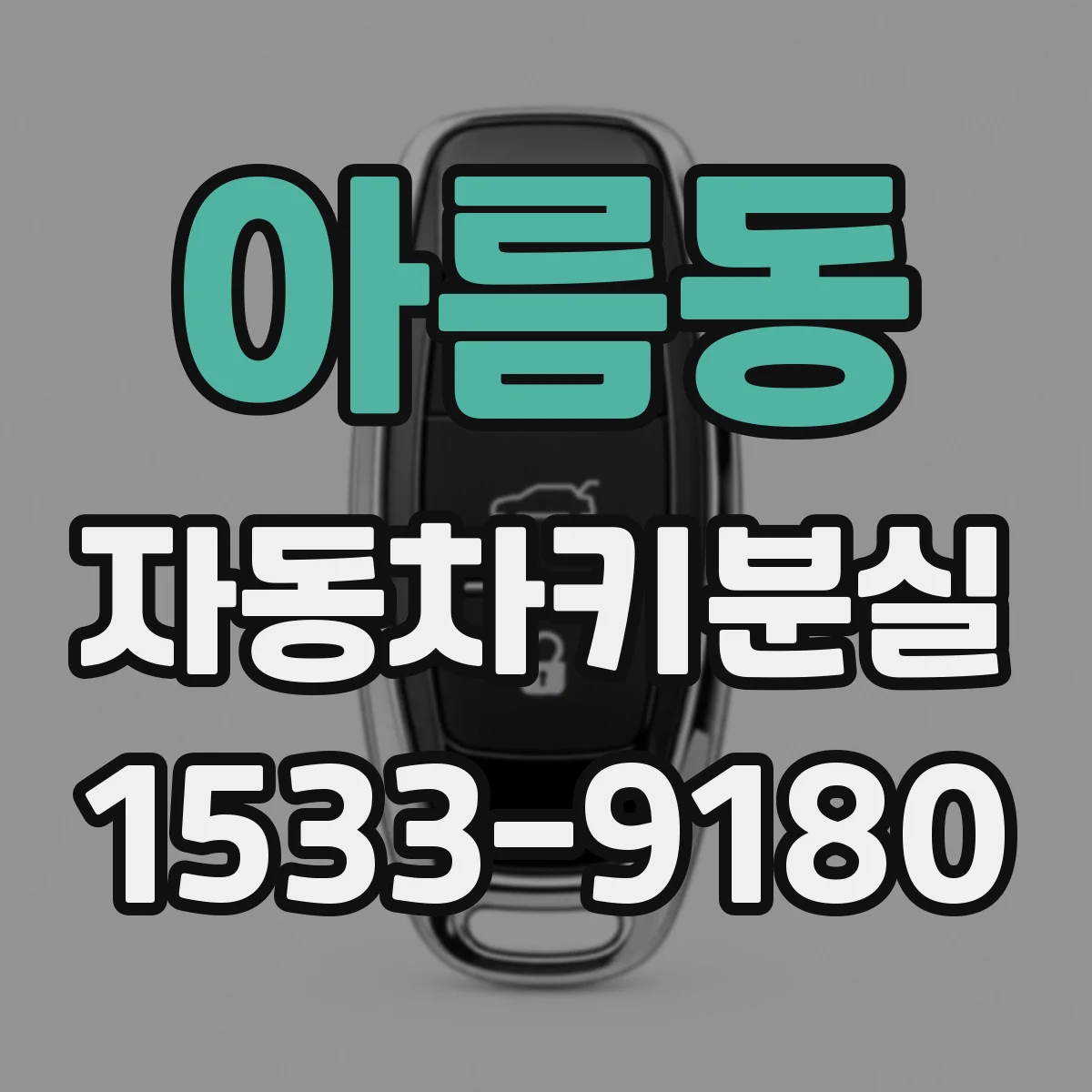 아름동 자동차키분실