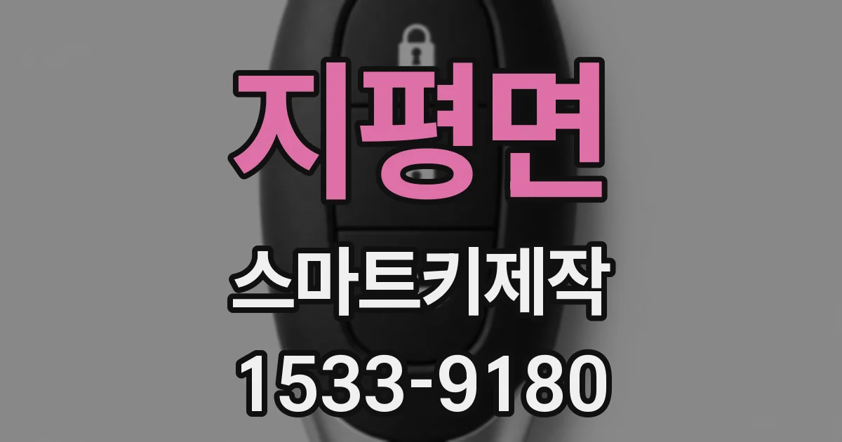 지평면 스마트키제작