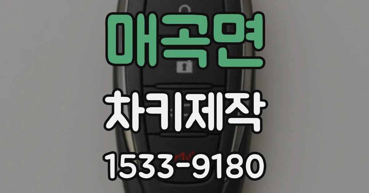 매곡면 차키제작