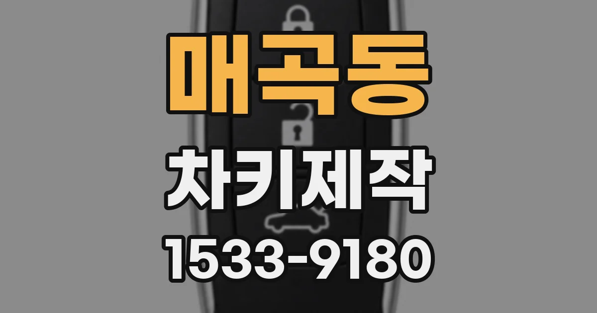 매곡동 차키제작