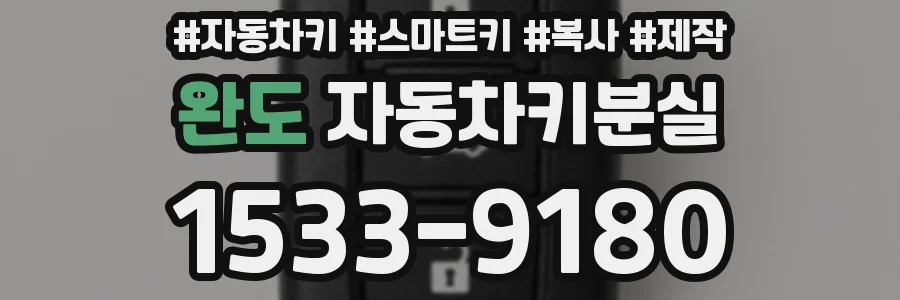 완도 자동차키분실