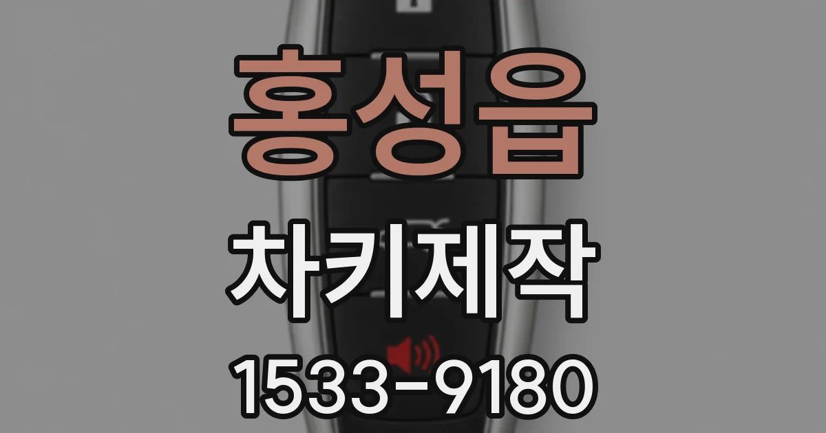홍성읍 차키제작