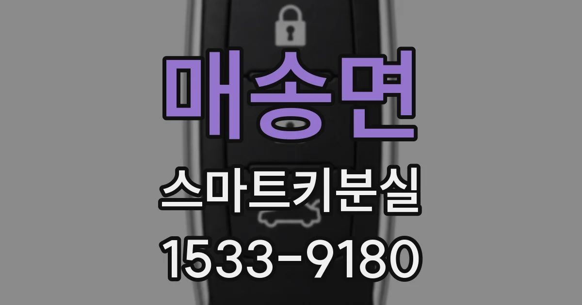 매송면 스마트키분실