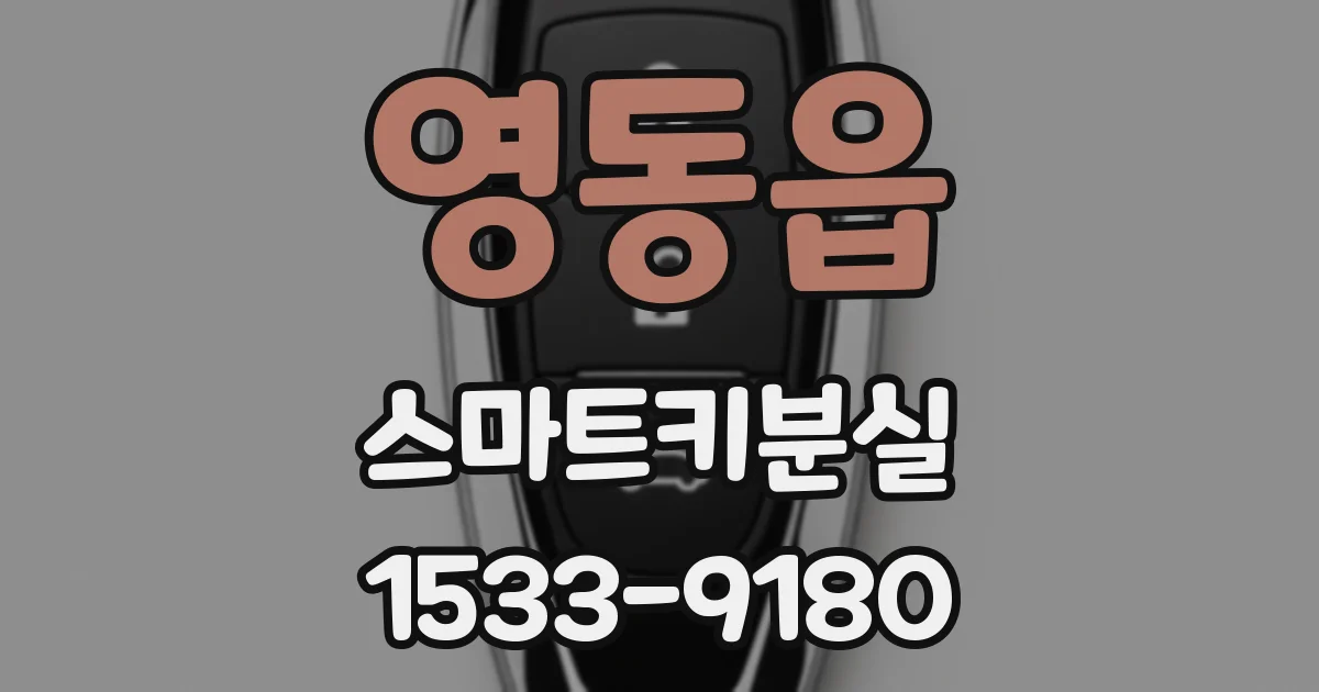 영동읍 스마트키분실