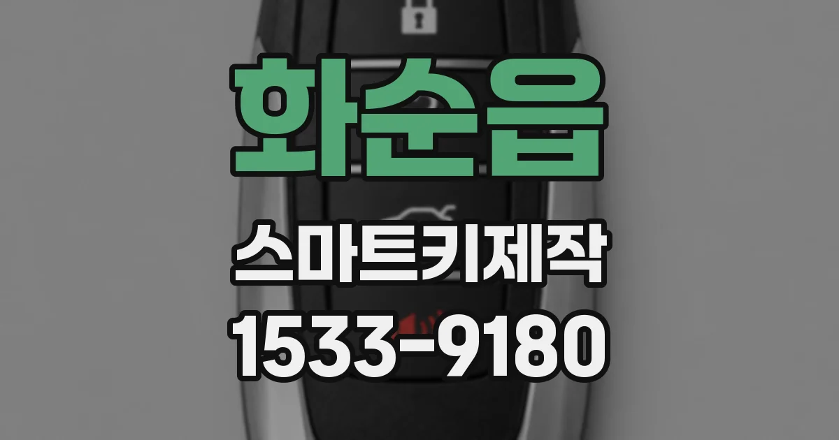 화순읍 스마트키제작