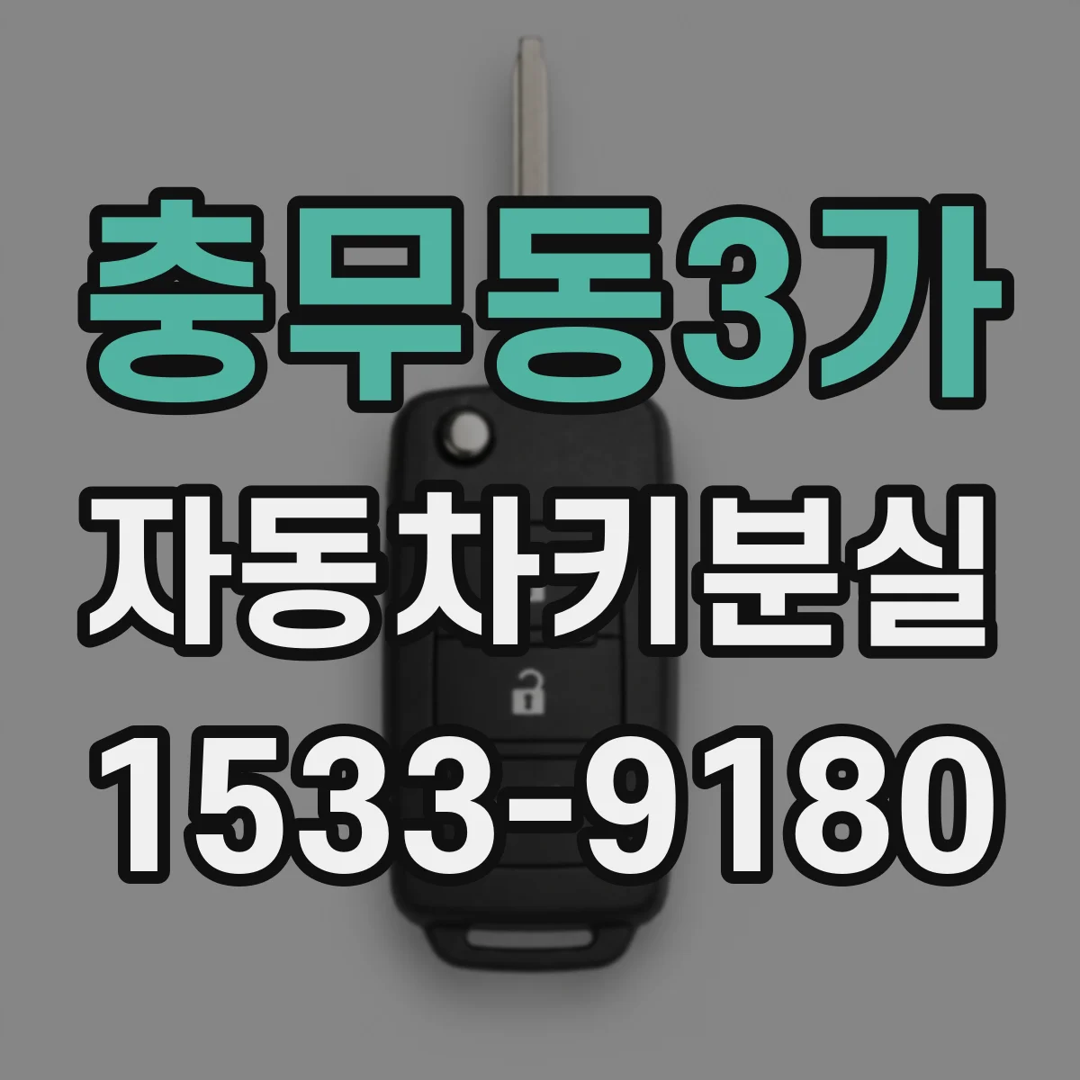 충무동3가 자동차키분실