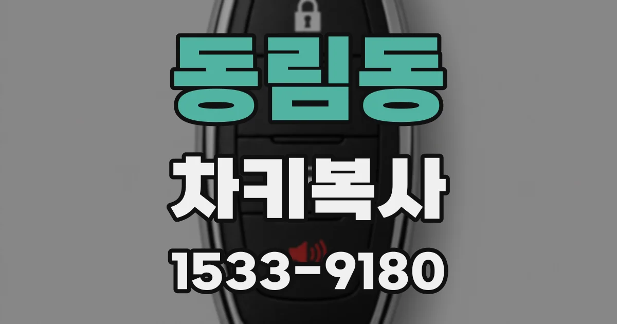 동림동 차키복사