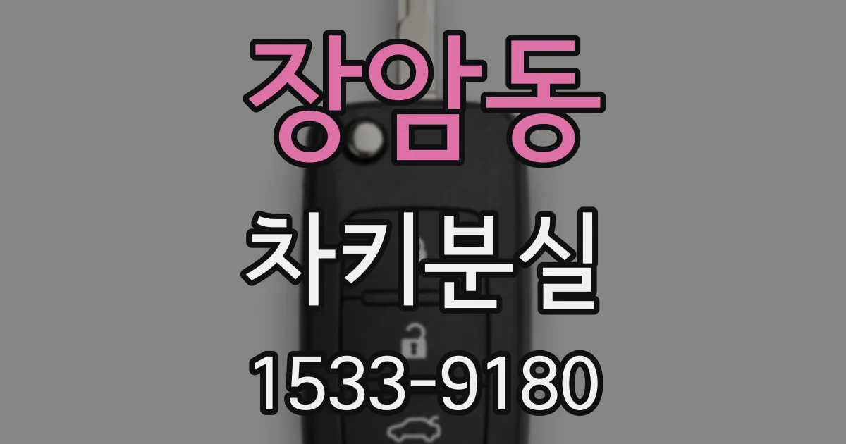 장암동 차키분실