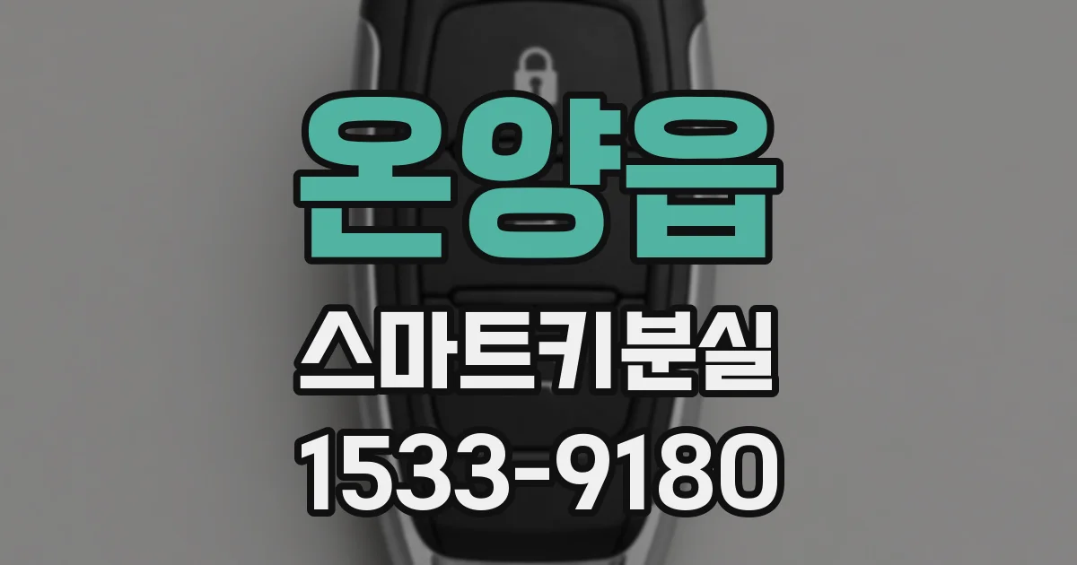 온양읍 스마트키분실