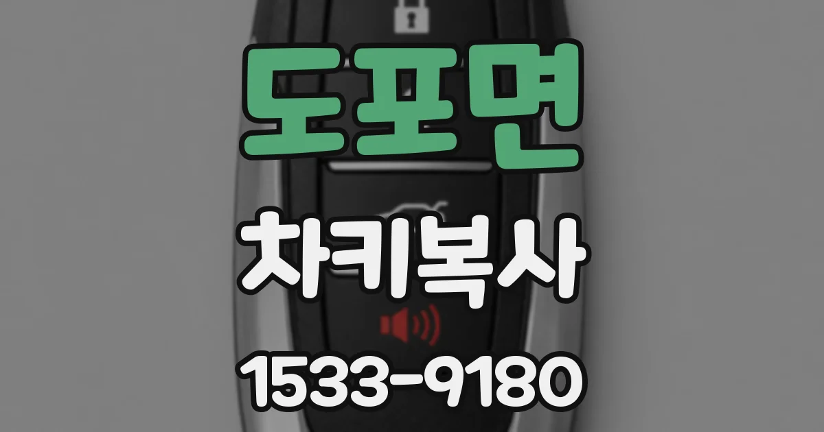 도포면 차키복사