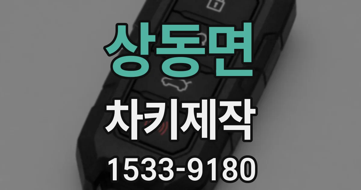 상동면 차키제작