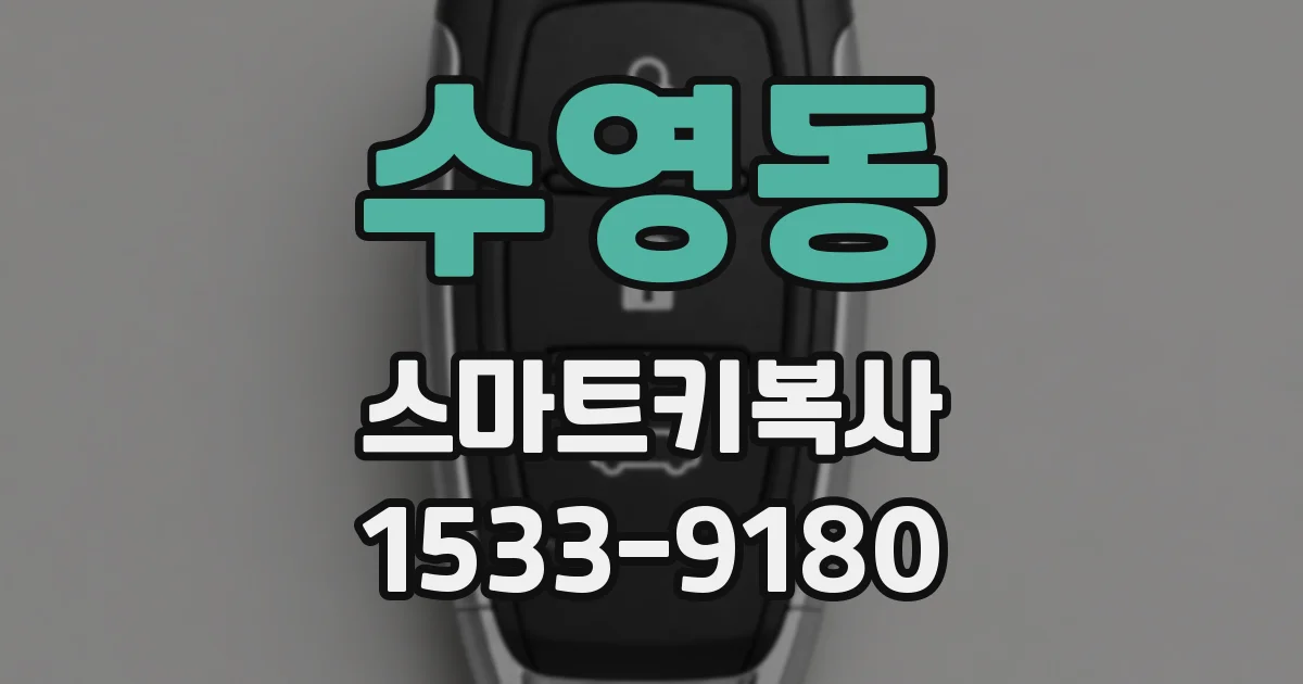 수영동 스마트키복사