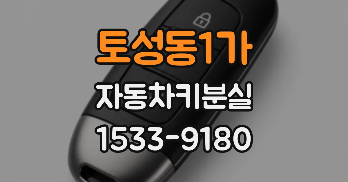 토성동1가 자동차키분실