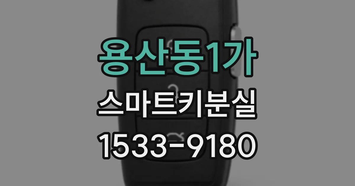 용산동1가 스마트키분실