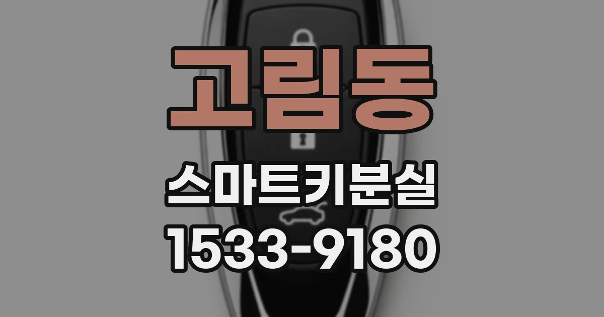 고림동 스마트키분실