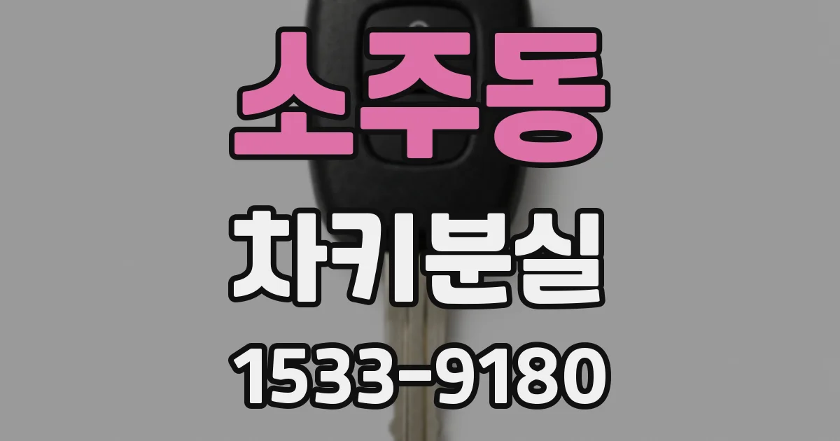 소주동 차키분실